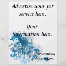 pet service, vet clinic flyer, template