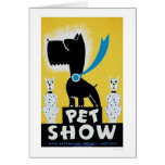 Pet Show Dog Cat 1937 WPA Card