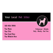 Pet Sitter Business Cards