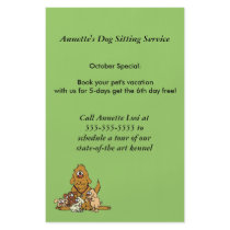 Pet sitter dog kennel pet's flyer template