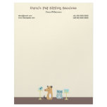 Pet Sitter's Letterhead