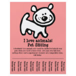 Pet Sitting, Dog Grooming, Walking, Training flyer