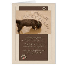 Pet Sympathy Loss of a Dog Deluxe Card
