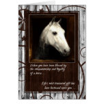 Pet Sympathy Loss of a Horse Card