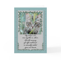 Pet Sympathy Loss of Cat Card