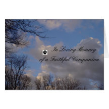 Pet Sympathy Notecard
