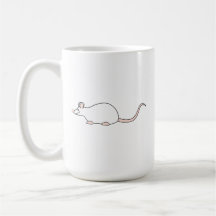 Pet White Mouse. Coffee Mug