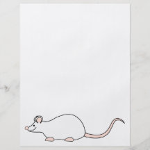 Pet White Mouse. Full Color Flyer