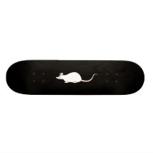Pet White Mouse. Skate Deck