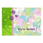 Petals and Dew Drops Invitation