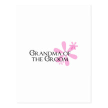 Petals in Pink Grandma of the Groom Postcard