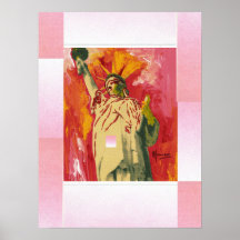 Peter Max style original signed acrylic painting Print