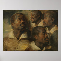 Peter Paul Rubens - Four Studies Print
