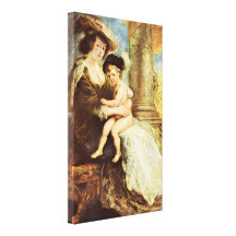 Peter Paul Rubens - Helene Fourment with her son Canvas Prints