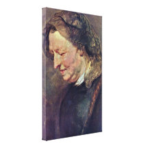 Peter Paul Rubens - Portrait of an old woman Gallery Wrapped Canvas