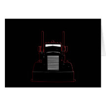Peterbilt Needle Nose edit #3 Note Card