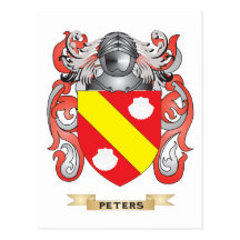 Peters Coat of Arms (Family Crest) Postcards