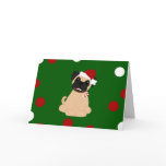 Peticularfashions.com Christmas Pug Greeting Card