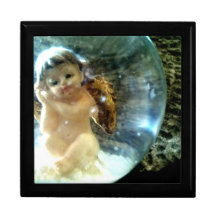 Petit ange de protection boîte à bijoux