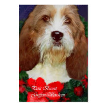 Petit Basset Griffon Vendeen Christmas Gifts Business Card Template