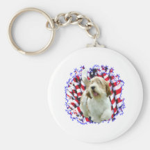 Petit Basset Griffon Vendéen Patriot Key Chains