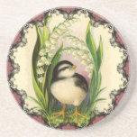 Petit caboteur de cru d'oiseau dessous de verres
