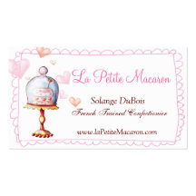 Petit carte de visite de Macaron de La