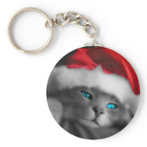 Petit chaton de Noël - Porte-clé