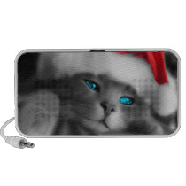 Petit chaton de Noël - Haut-parleurs Ordinateur Portable