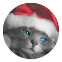 Petit chaton de Noël - Autocollants