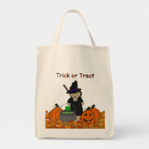 Petit des bonbons ou un sort mignon de sorcière sacs
