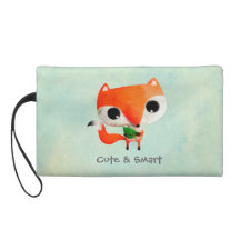 Petit Fox mignon Pochette Avec Dragonne