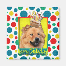 Petit gâteau d'anniversaire - bouffe de bouffe - C Magnets Pour Réfrigérateur