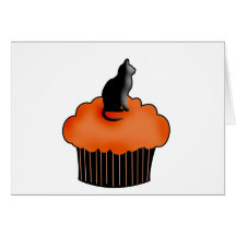 Petit gâteau de Halloween Carte De Vœux