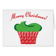 Petit gâteau de Noël Carte De Vœux