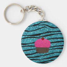 Petit gâteau de scintillement de rose de scintille porte-clefs
