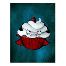 Petit gâteau doux de vampire carte postale