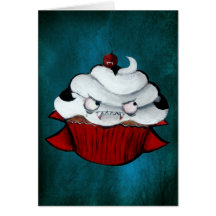 Petit gâteau doux de vampire cartes de vœux