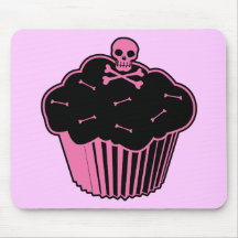 Petit gâteau rose de poison tapis de souris