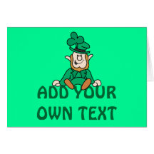 Petit lutin - ajoutez votre propre texte carte de vœux