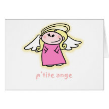 Petite Ange (little angel in French) Greeting Card