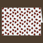 Petite carte de coccinelle cartes