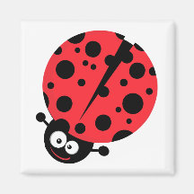 petite coccinelle maladroite mignonne avec un bon  magnets pour réfrigérateur