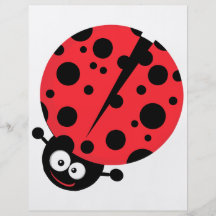 petite coccinelle maladroite mignonne avec un bon  tract personnalisé