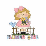 Petite demoiselle de honneur mignonne photo en découpe