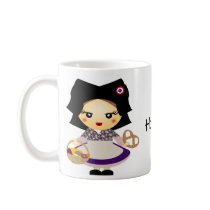 Petite fille alsacienne mugs