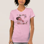 Petite fille et oiseau bleu t-shirt