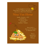 Petite invitation douce de baby shower d'automne d cartes postales