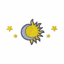 Petite lune et Sun chemises brodées