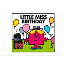 Petite Mlle Birthday Scene Carte Postale
